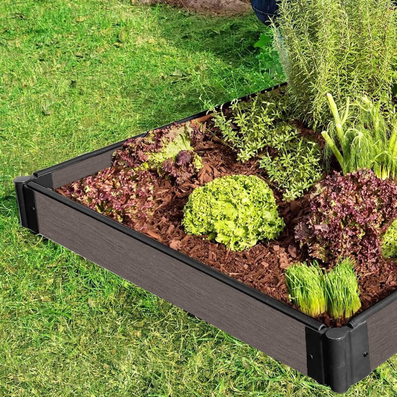 Frame It All 4 ft x 8 ft Composite Raised Garden Bed Wayfair.ca